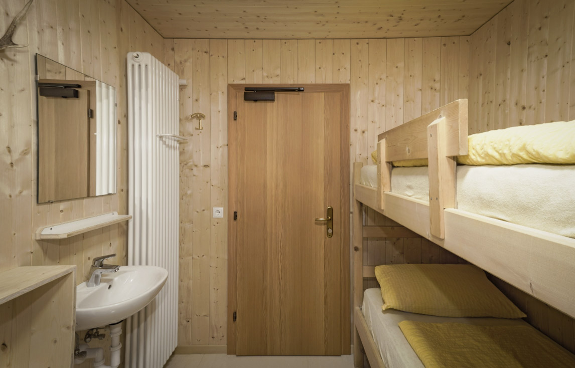 Le nuove camere del Rifugio Zufall